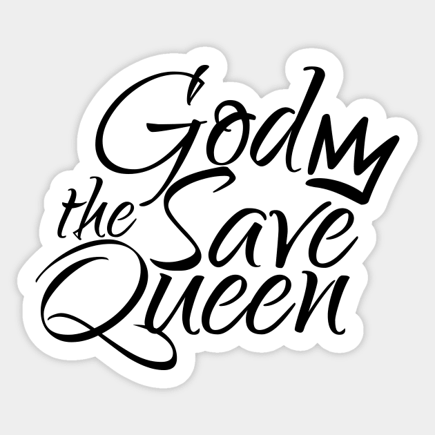 God Save the Queen Sticker by MrKovach